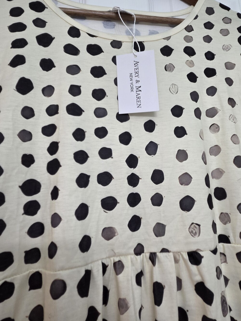 NWT Avery & Maren New York Leah Polka Colorblock Midi Dress XL - Picture 5 of 8